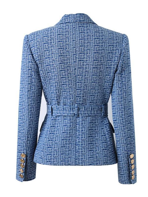 Reshma Jacquard Button Jacket