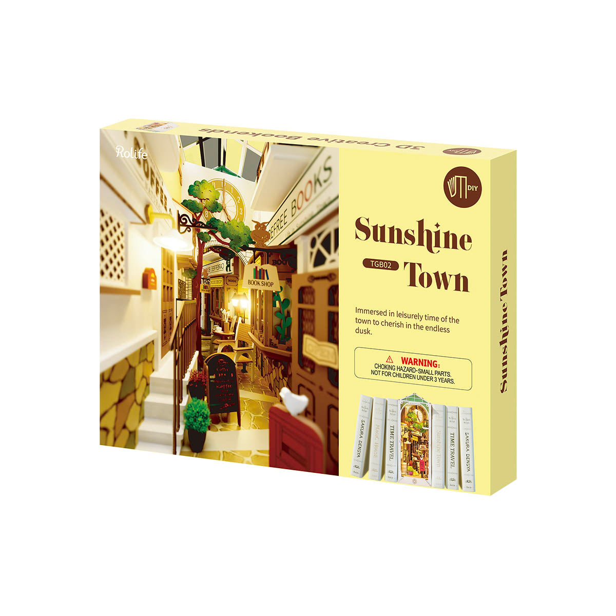 Book Nook Shelf Insert - Sunshine Town
