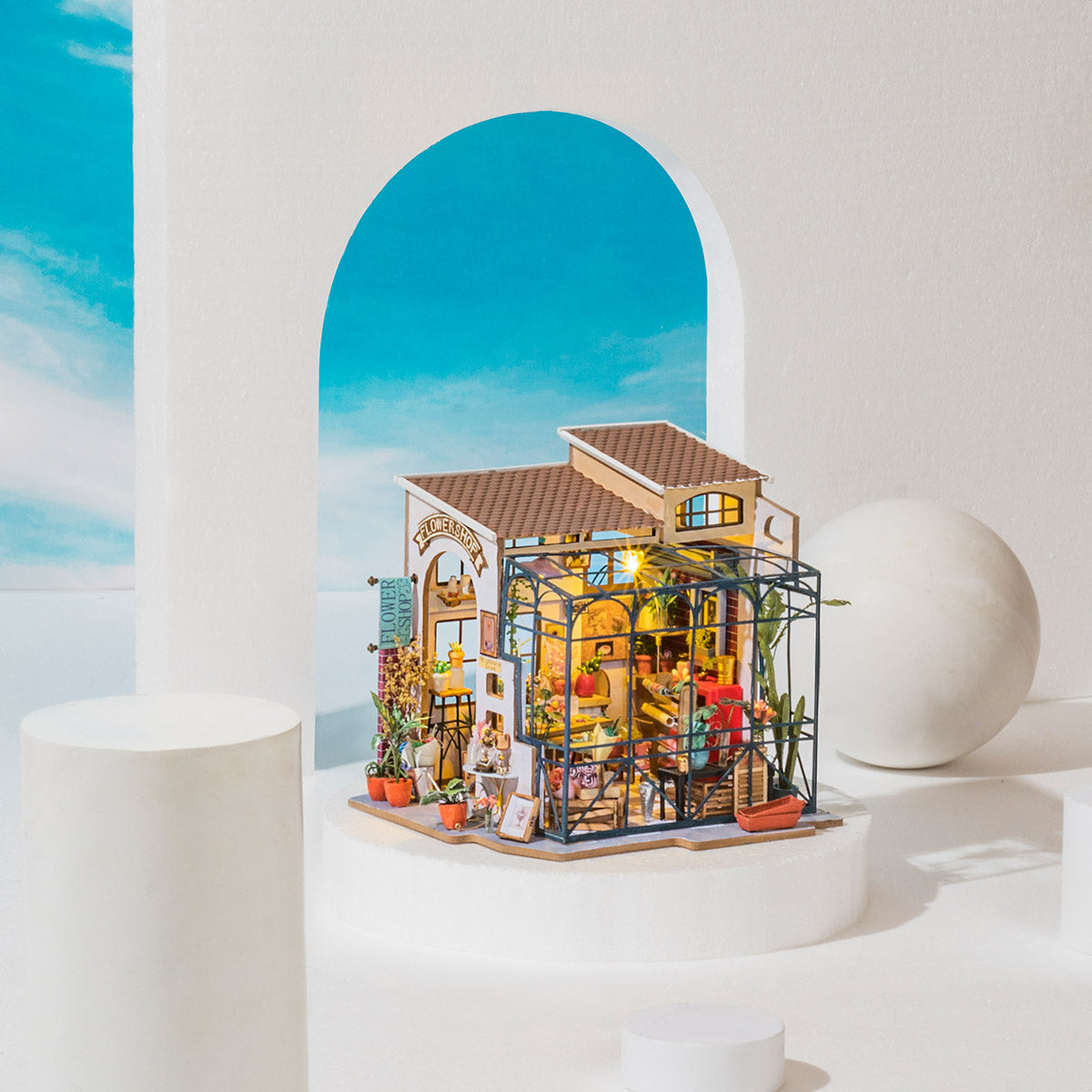 Miniature Dollhouse - Emily's Flower Shop