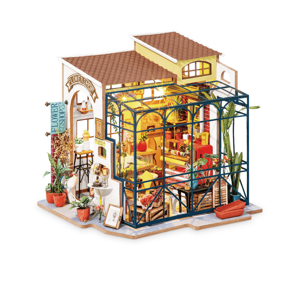 Miniature Dollhouse - Emily's Flower Shop