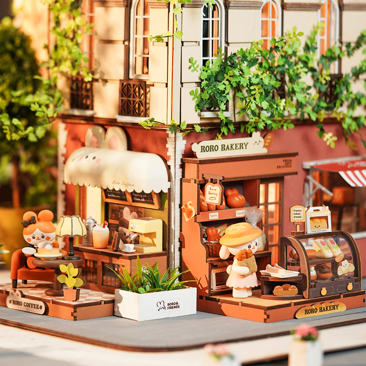 Miniature House Kits - Roro's Bakery & Coffee Shops