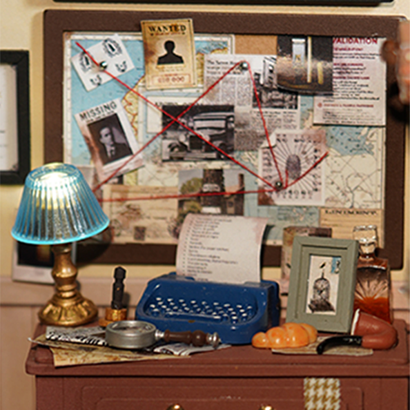 Miniature House Kit - Mose's Detective Agency