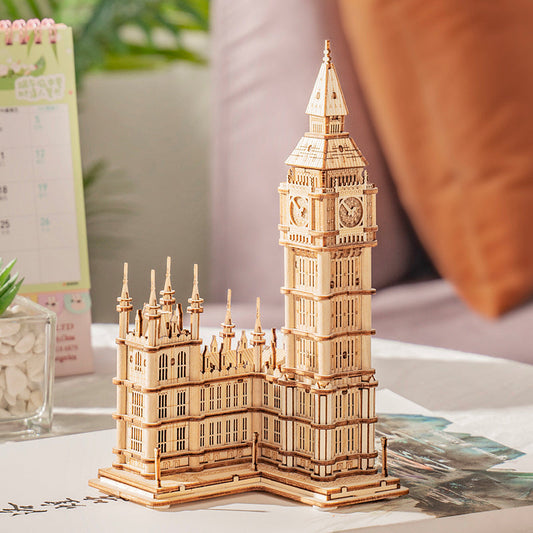 Modern 3D Wooden Puzzle - Big Ben Architecture