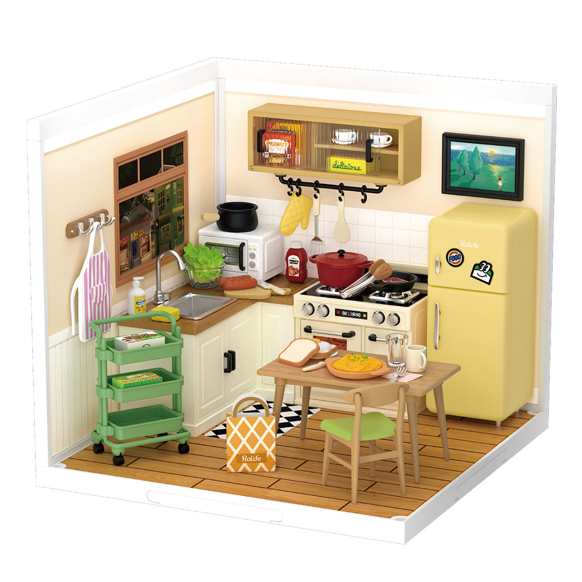Plastic Miniature House - Happy Meals Kitchen