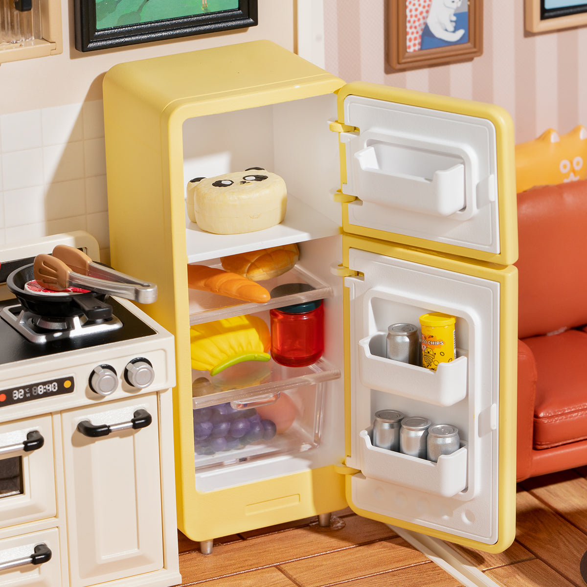 Plastic Miniature House - Happy Meals Kitchen