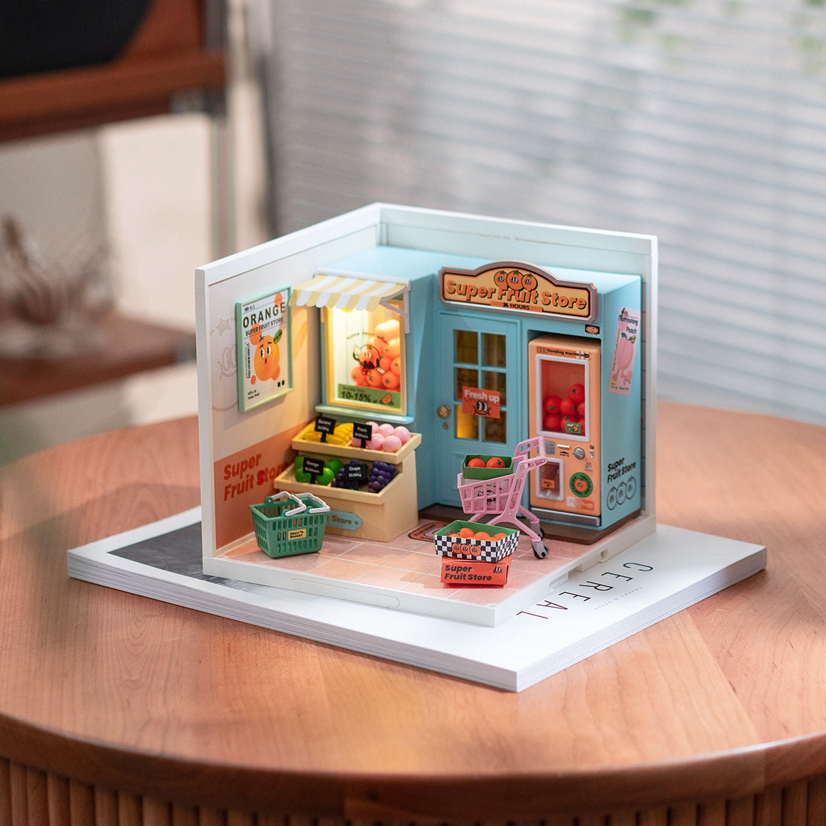 Plastic Miniature House - Super Fruit Store