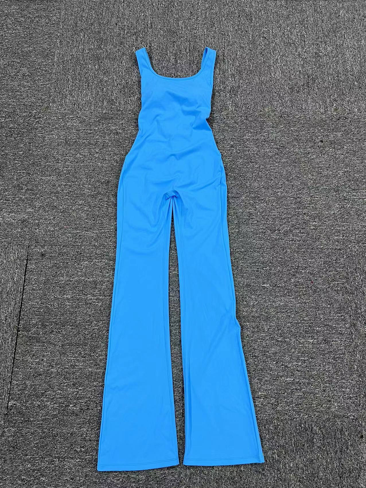 Scrunch Back Flared Jumpsuit