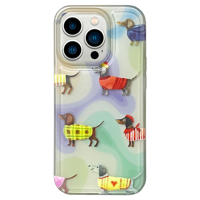 Artistic Dachshund Color Burst Phone Case