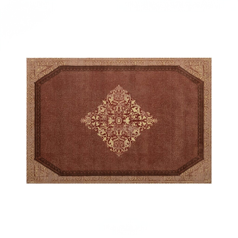 Classic British Oak-hued Persian Rug