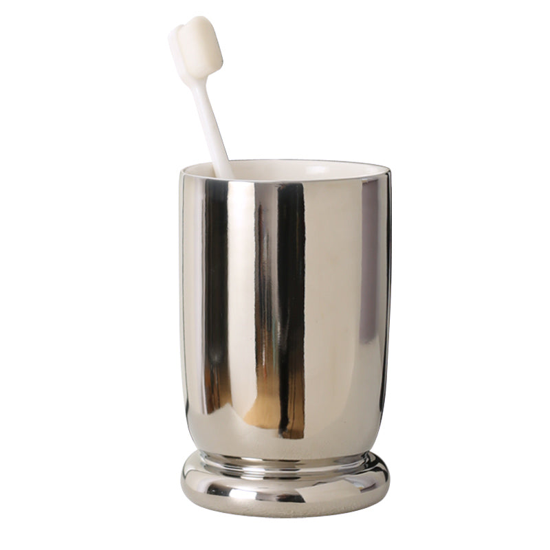 Geometric Elegance Toothbrush Cup