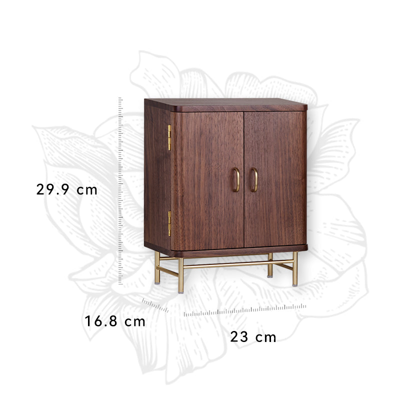 Walnut Refrigerator Jewelry Box