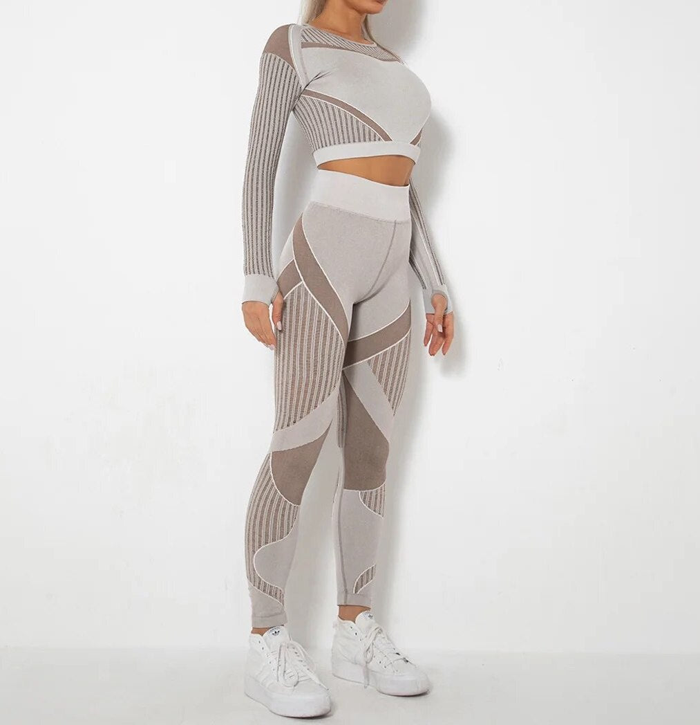 Laser Cut Longsleeve & Leggings Set