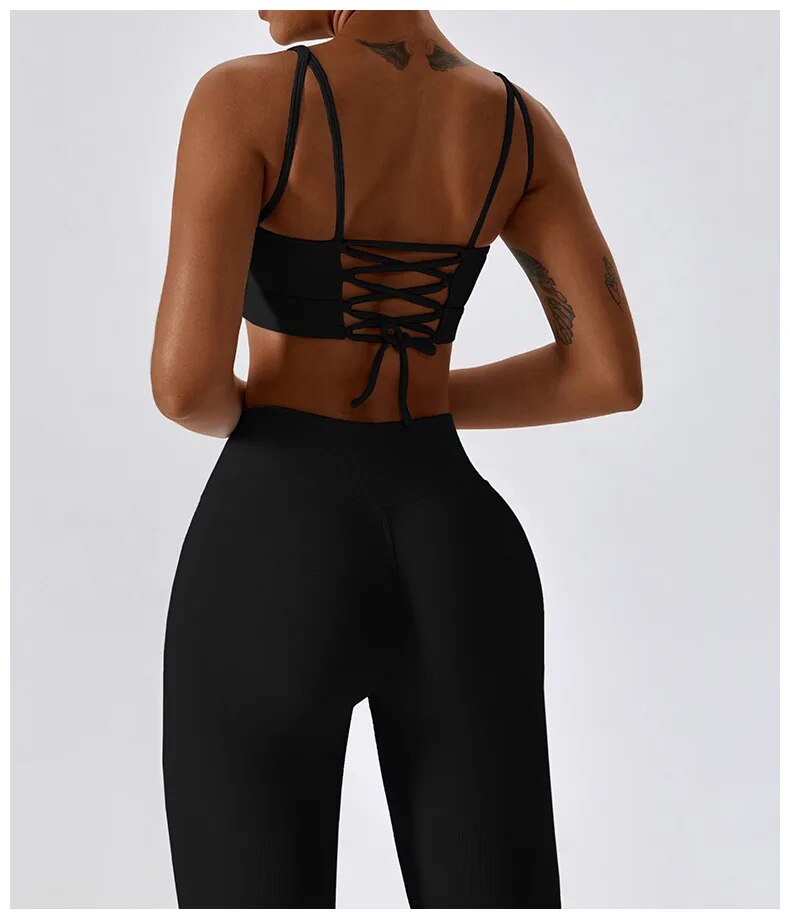 Micro Ribbed Corset Top & Leggings Set