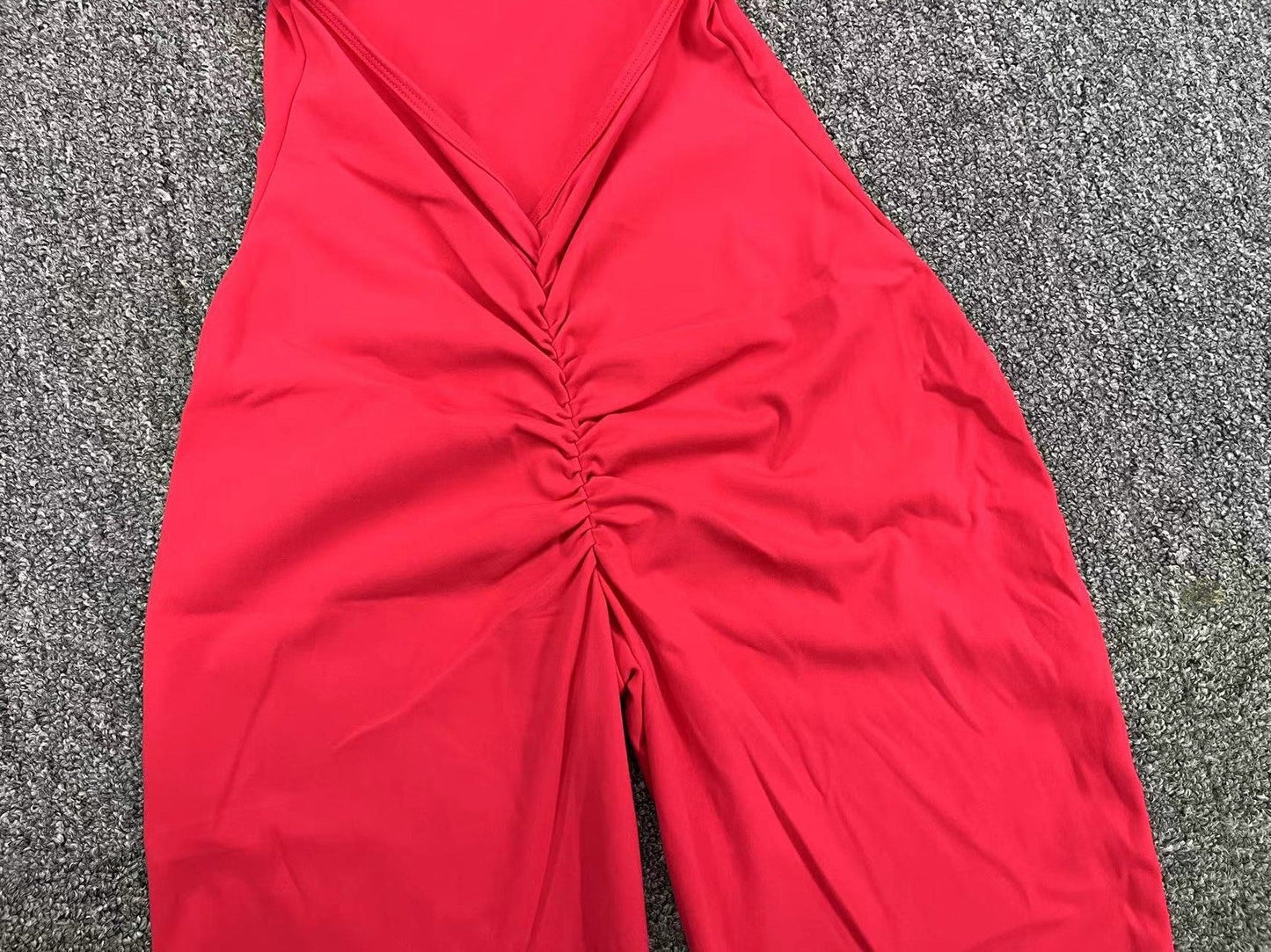 Scrunch Back Flared Jumpsuit