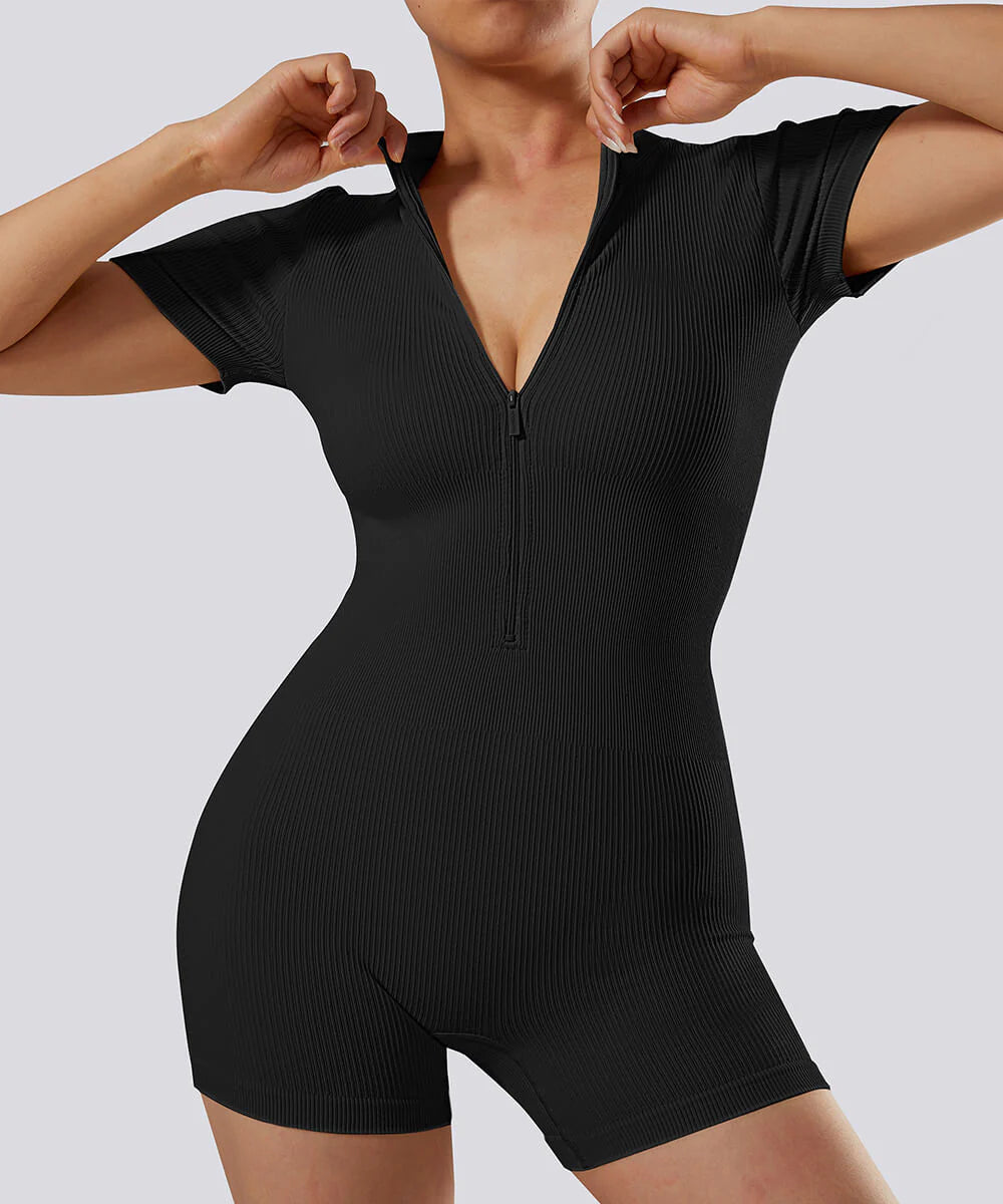 Snatched Zip Up Romper