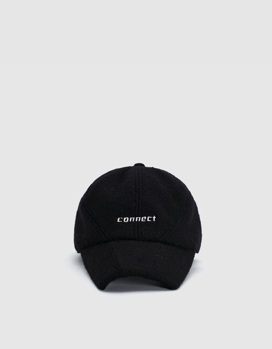 Letter Printed Woolen Baseball Cap