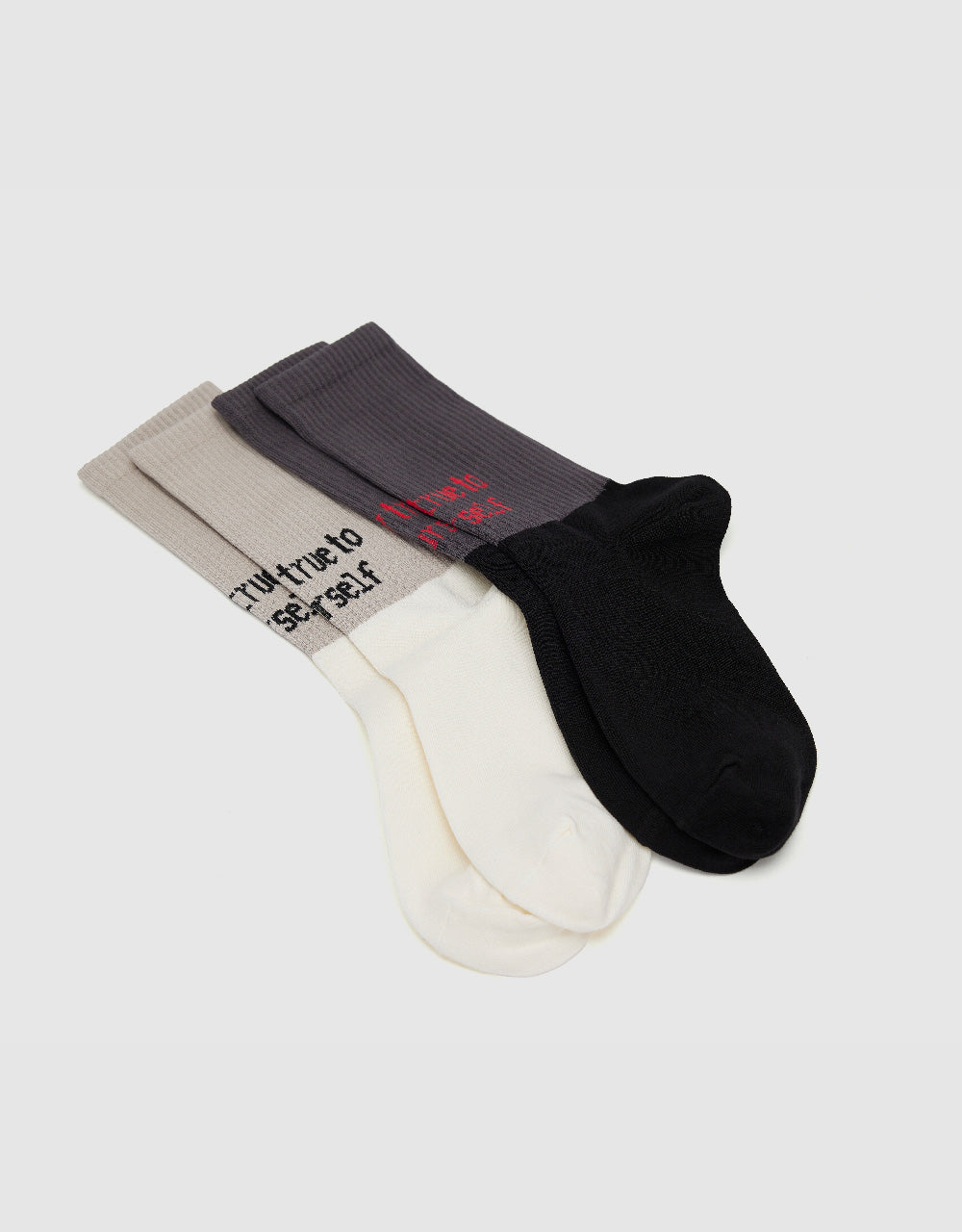 Two Toned Mid-Length Socks