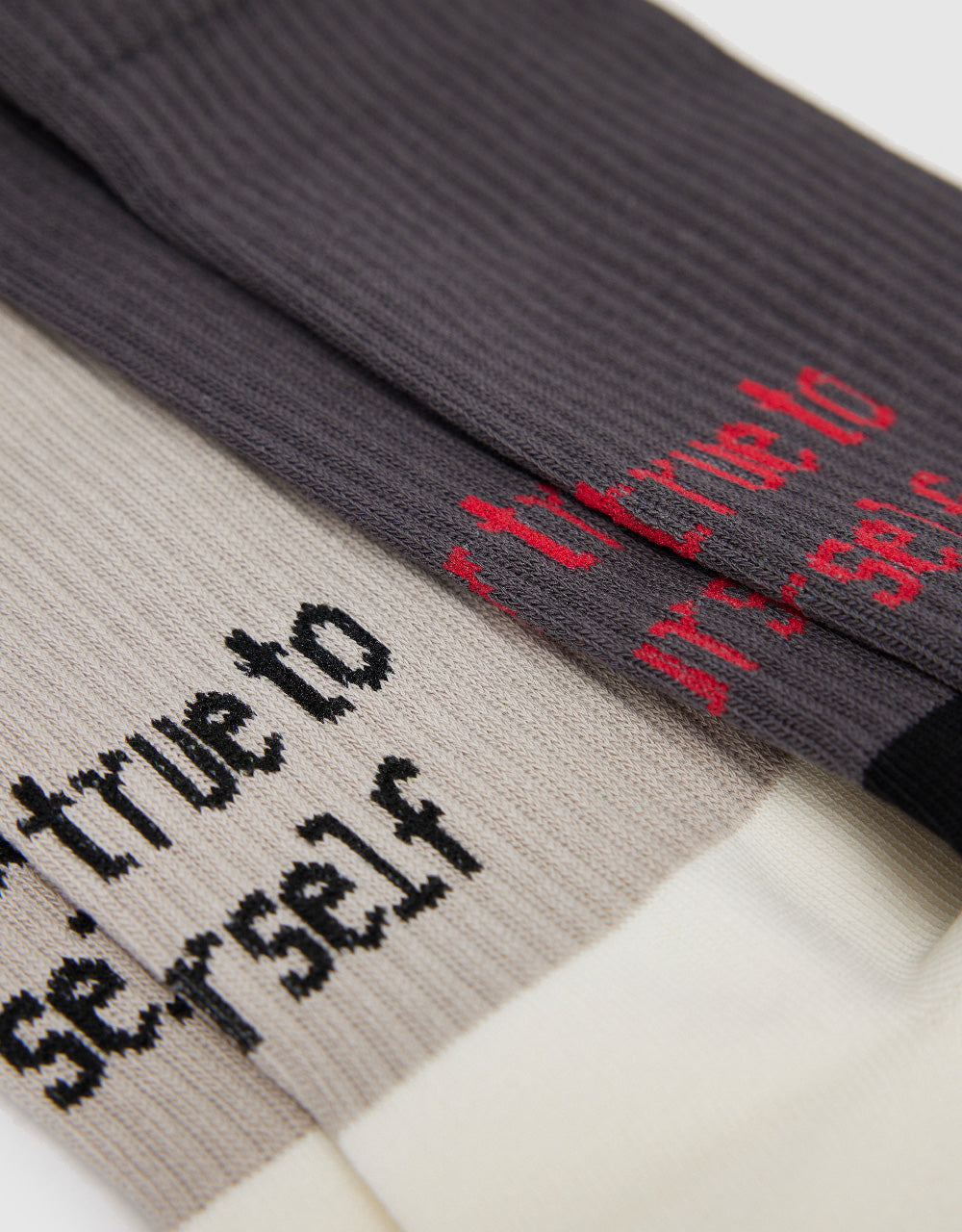 Two Toned Mid-Length Socks