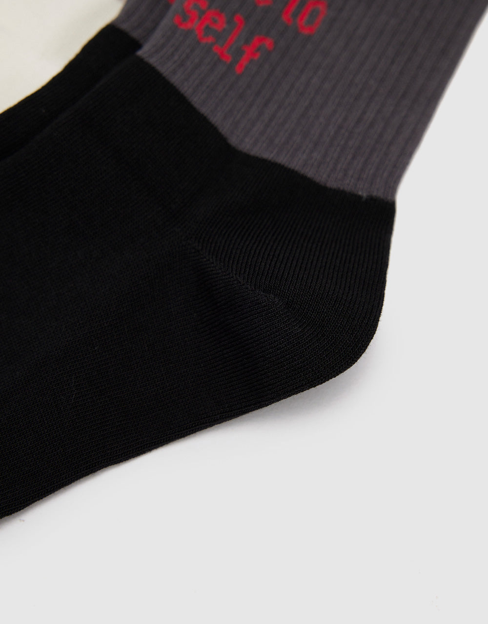 Two Toned Mid-Length Socks