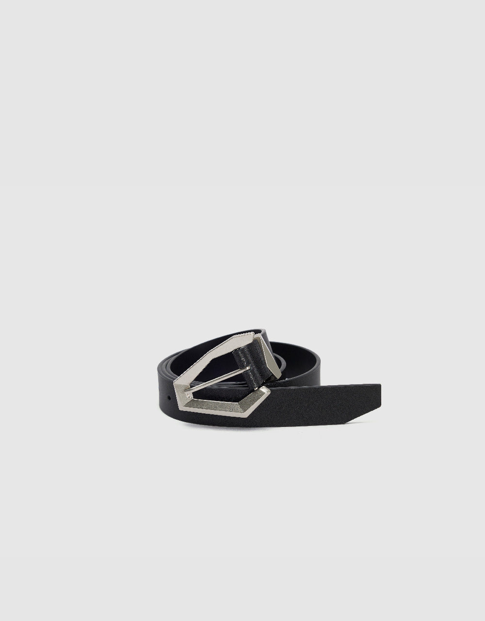 Triangle Frame Buckle Vegan Leather Belt