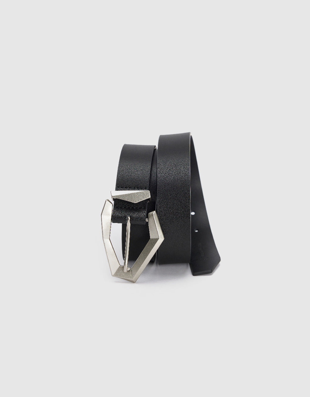 Triangle Frame Buckle Vegan Leather Belt