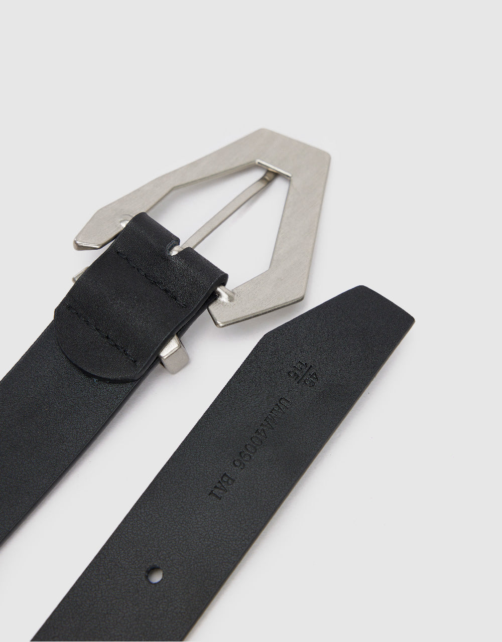 Triangle Frame Buckle Vegan Leather Belt