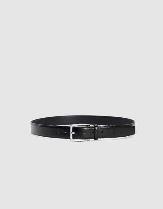 Frame Buckle Vegan Leather Belt