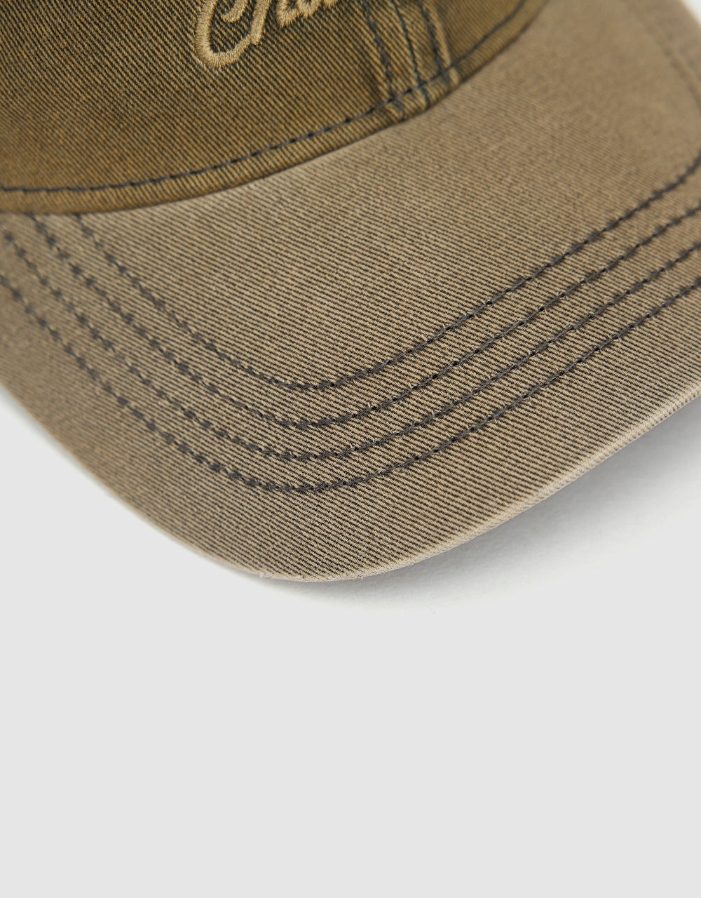 Letter Embroidered Denim Baseball Cap