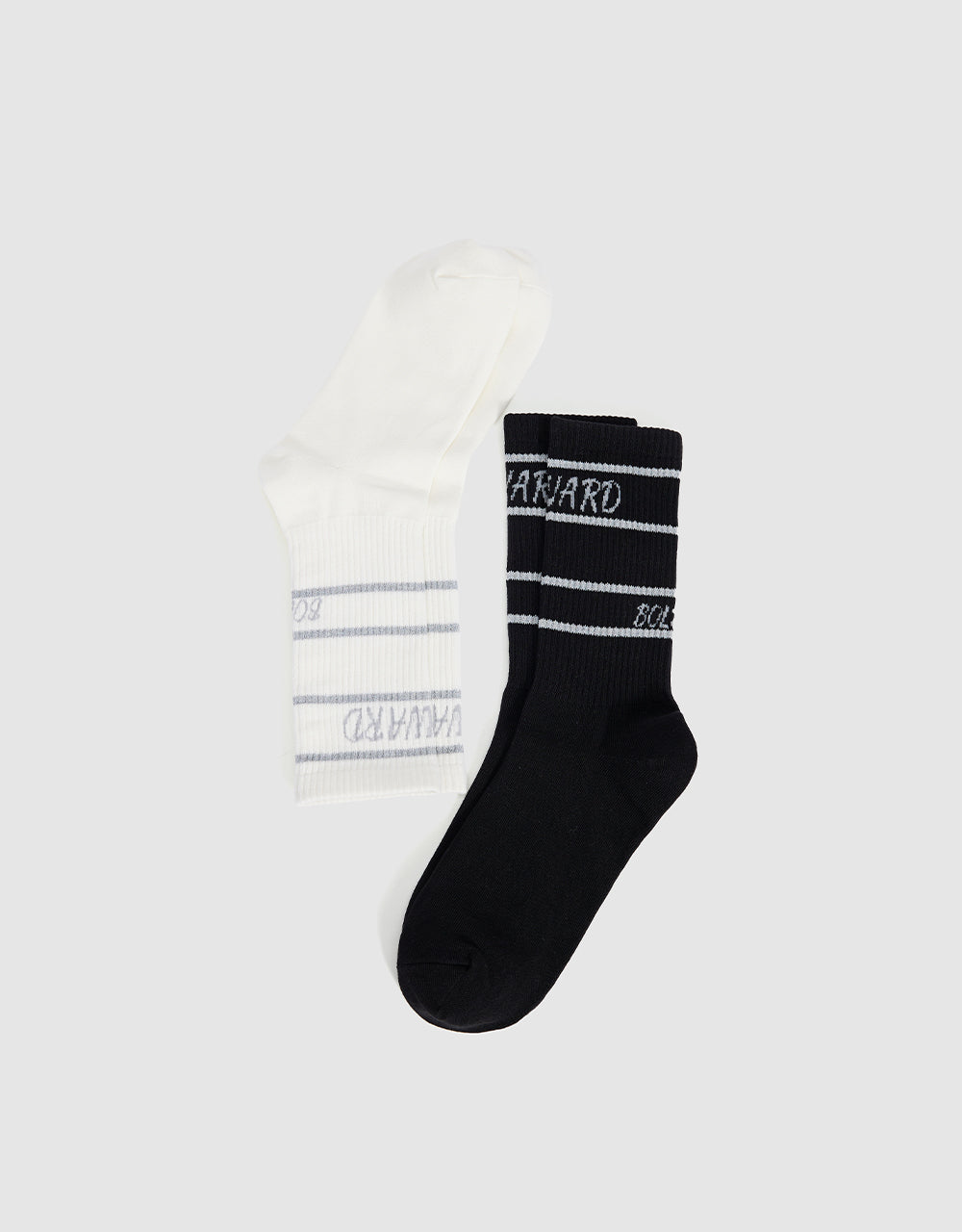 Letter Printed Mid-Length Socks