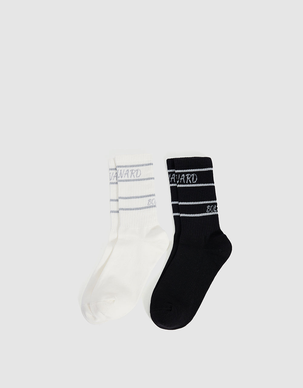 Letter Printed Mid-Length Socks