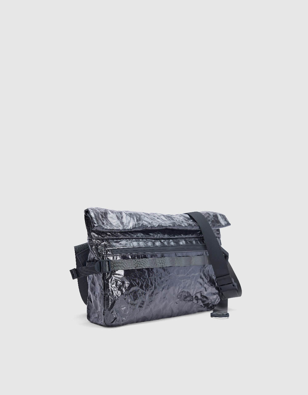 Crumpled Effect Crossbody Bag