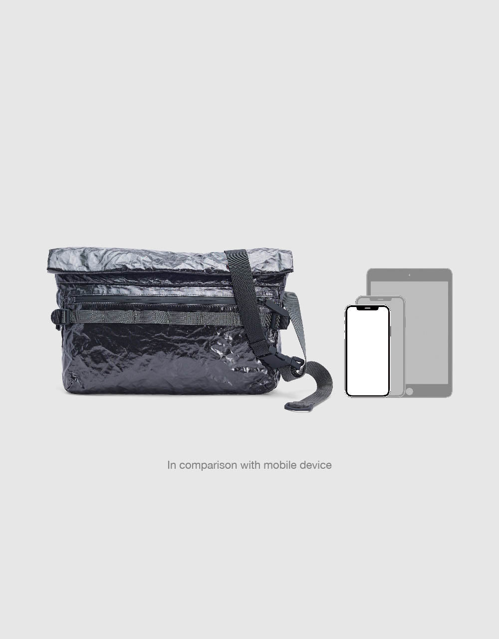 Crumpled Effect Crossbody Bag