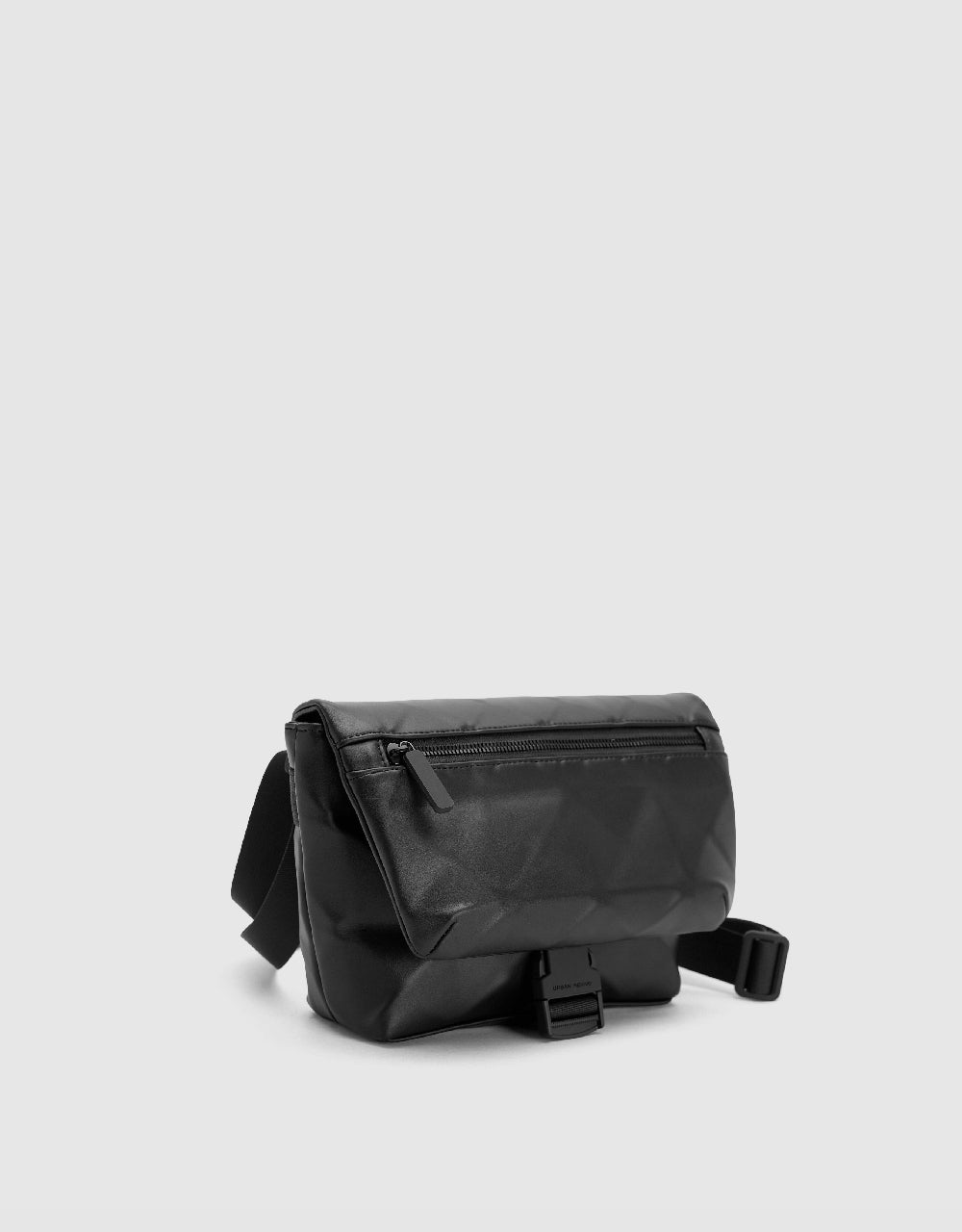 Vegan Leather Crossbody Bag With Buckle