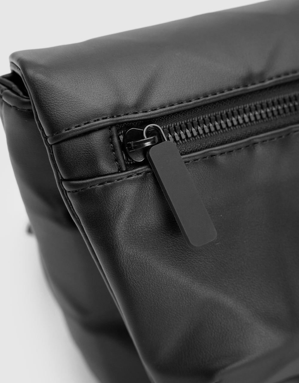 Vegan Leather Crossbody Bag With Buckle