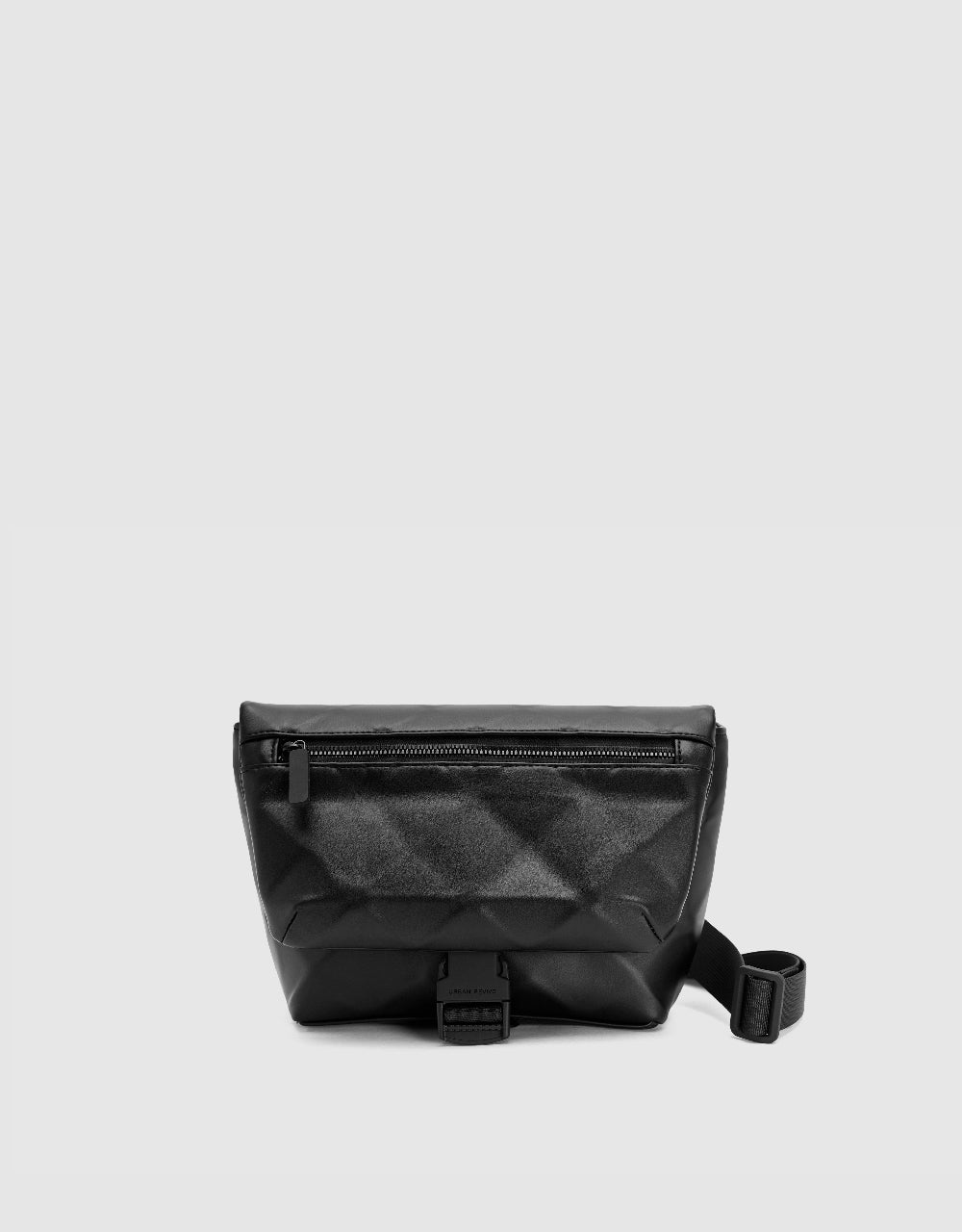 Vegan Leather Crossbody Bag With Buckle