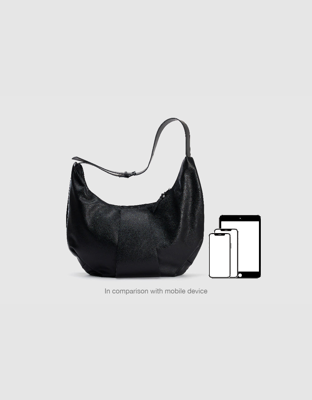 Vegan Leather Crescent Bag