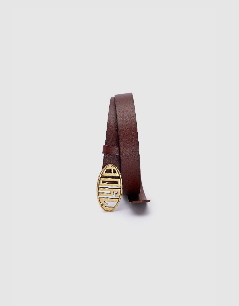 Metal Buckled Leather Belt