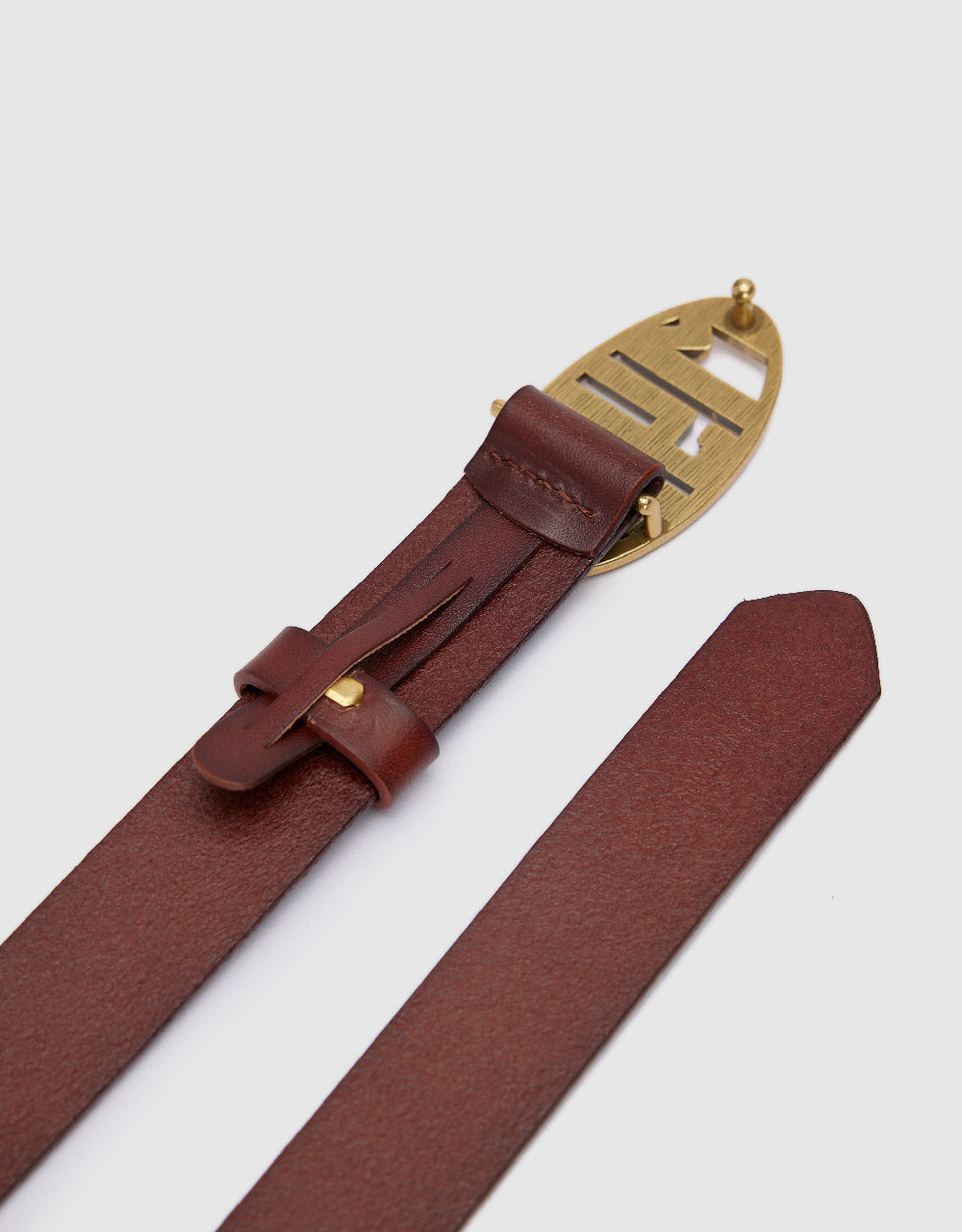 Metal Buckled Leather Belt