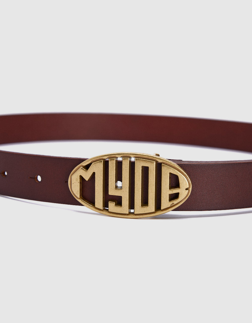Metal Buckled Leather Belt