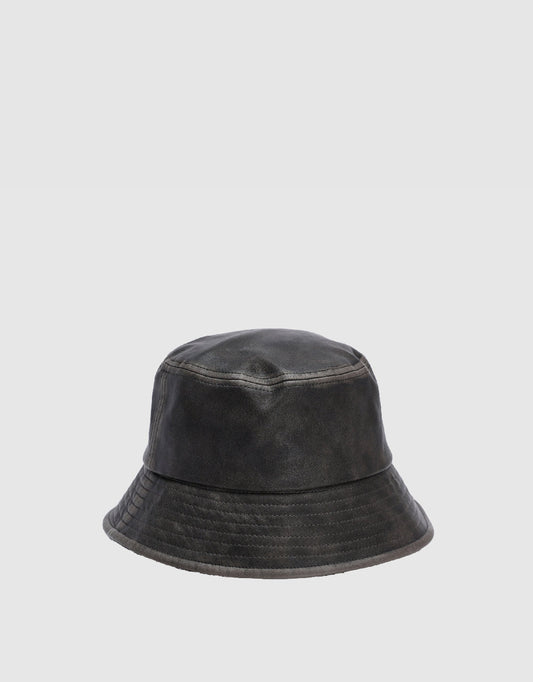 Vegan Leather Bucket Hat