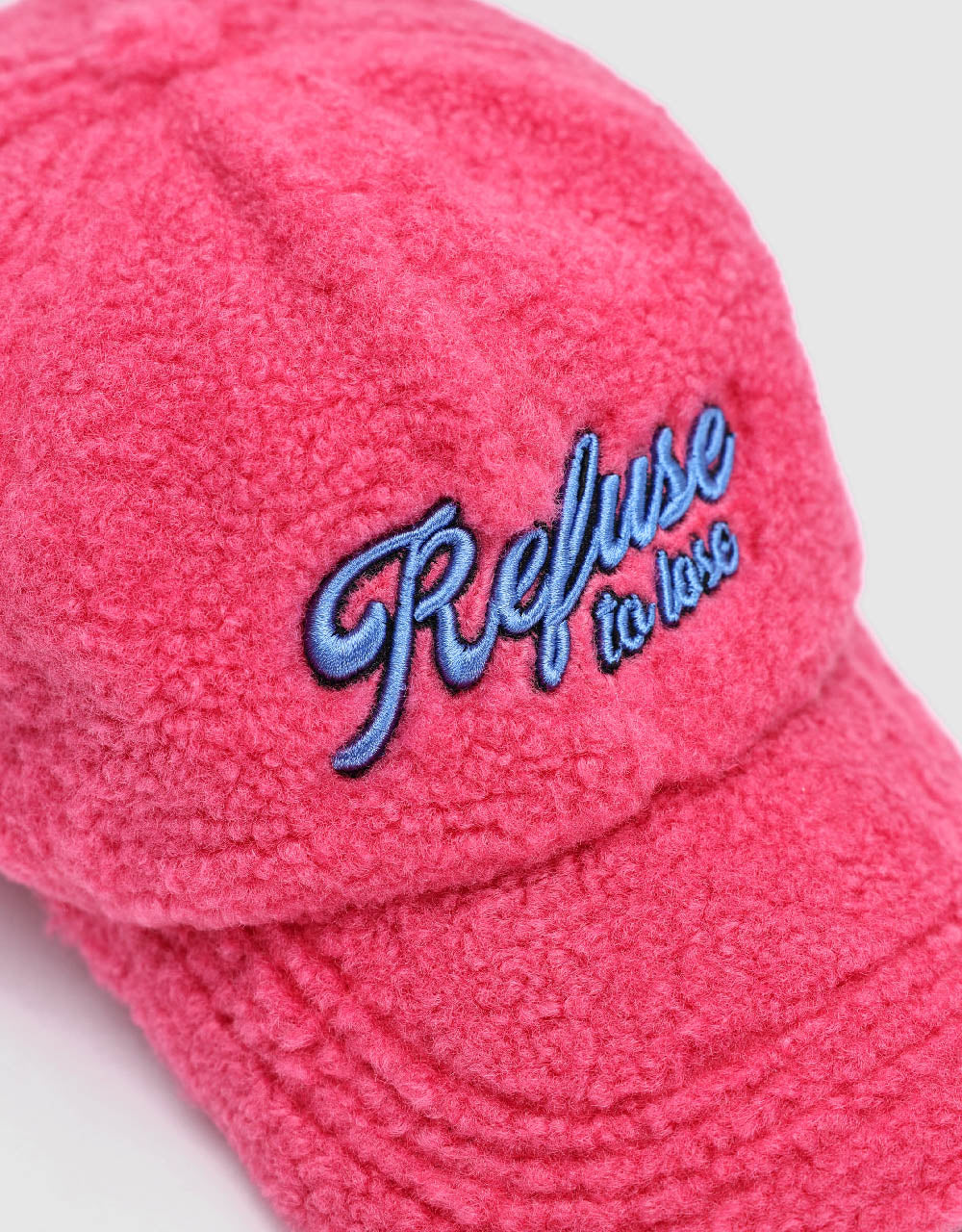 Letter Embroidered Furry Baseball Cap