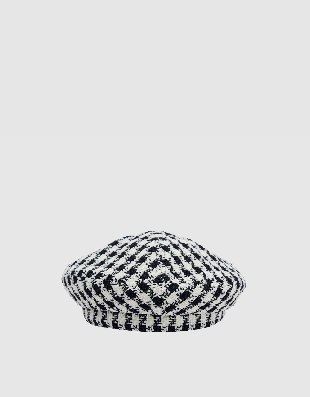 Plaid Tweed Beret