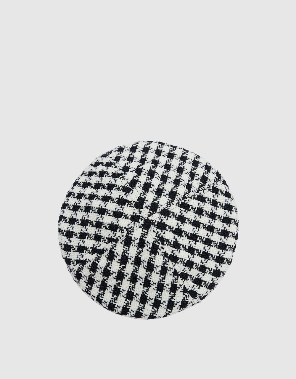 Plaid Tweed Beret