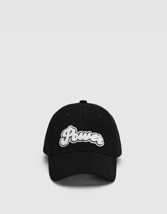 Furry Letter Embossed Baseball Cap