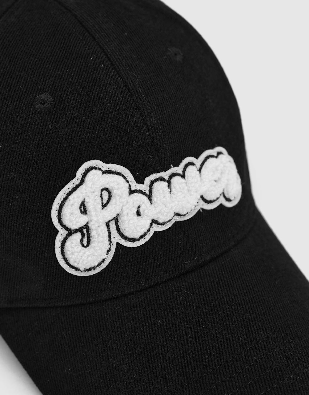 Furry Letter Embossed Baseball Cap