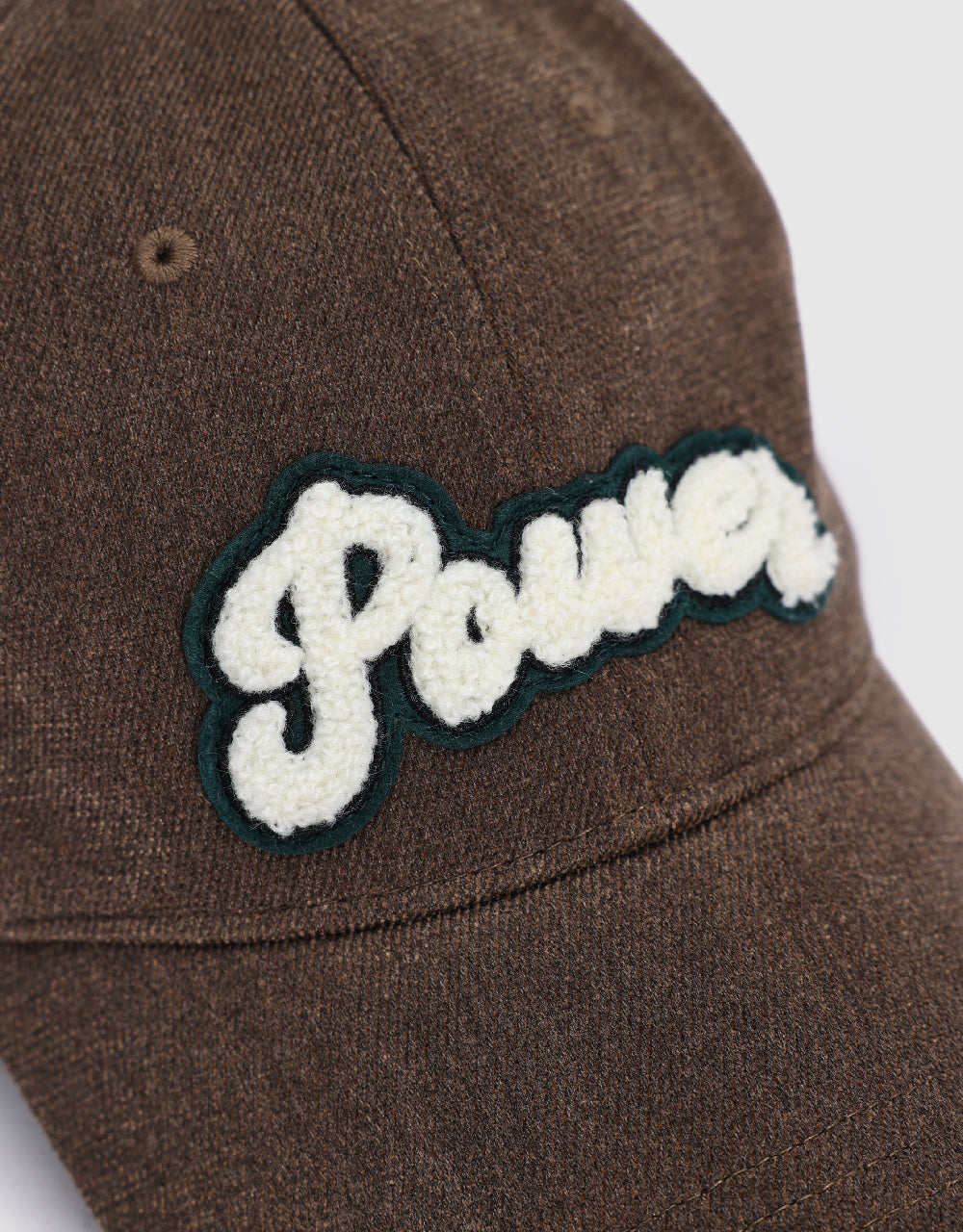 Furry Letter Embossed Baseball Cap