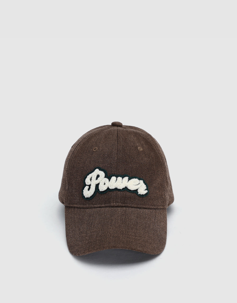 Furry Letter Embossed Baseball Cap