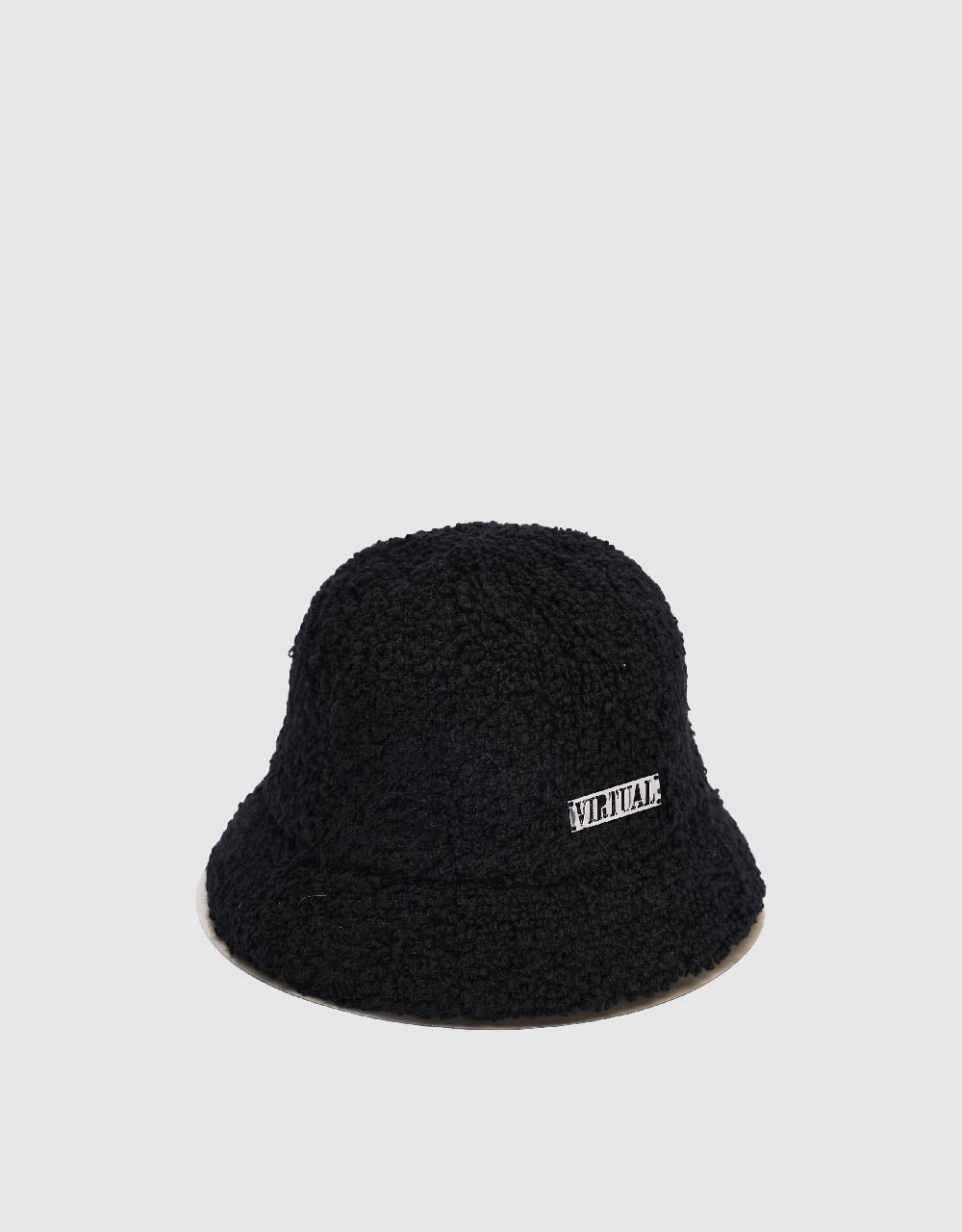 Metal Embossed Furry Bucket Hat