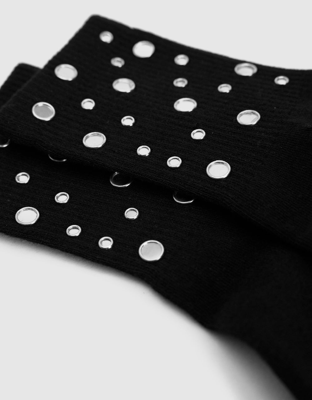 Rhinestone Décor Mid-Length Socks