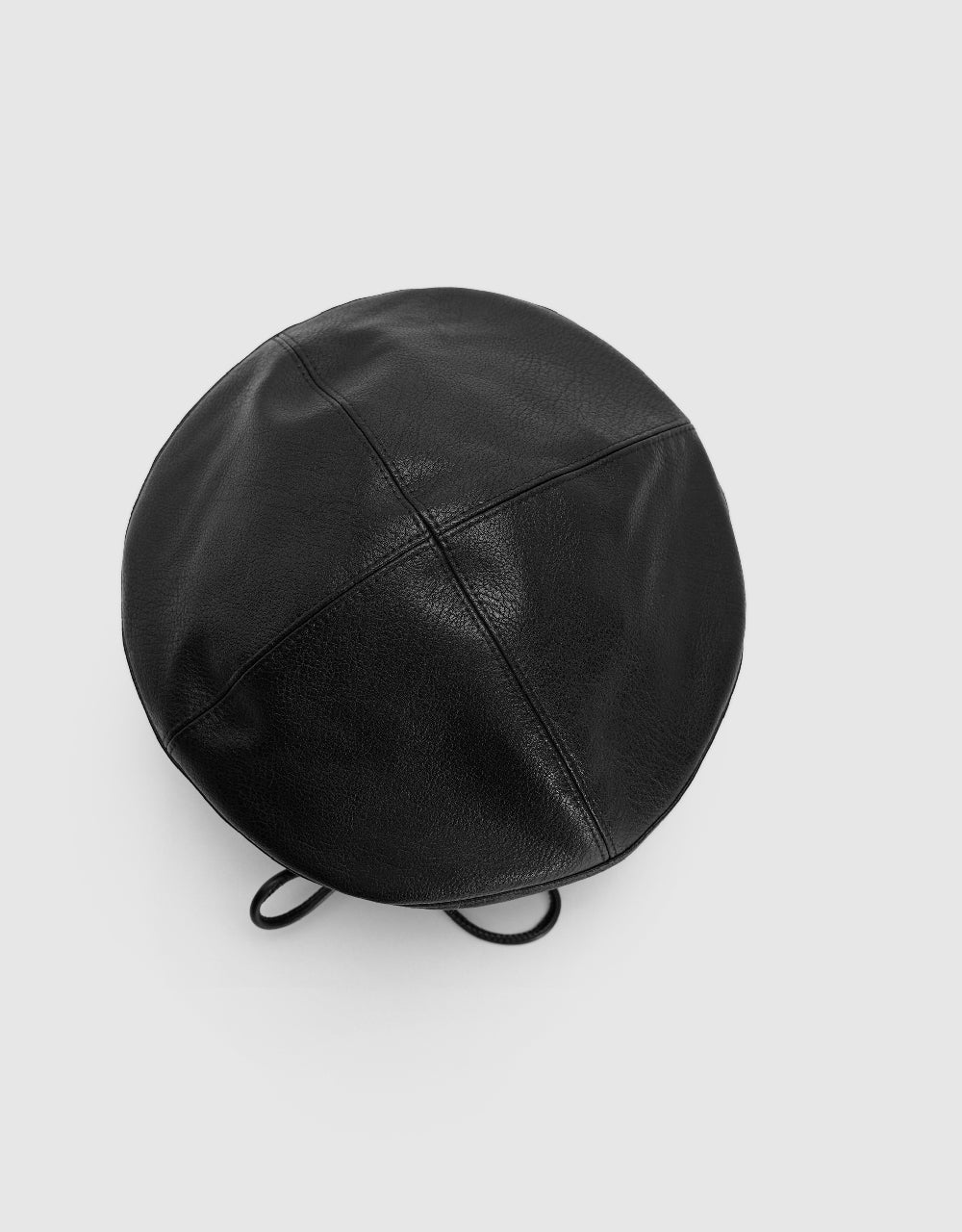 Vegan Leather Beret